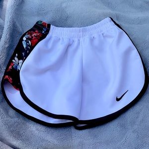 Floral Nike shorts